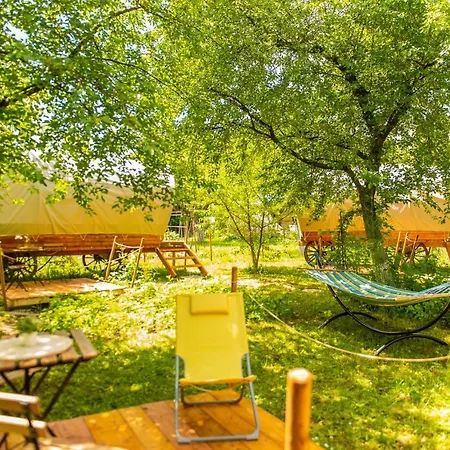 Dragonfly Gardens - The Wagons Luxury tent Brasov
