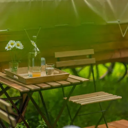 Glamping Dragonfly Gardens - The Wagons *