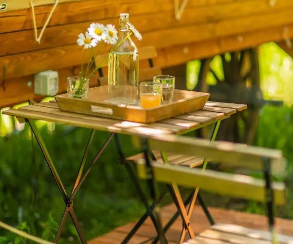 Glamping Dragonfly Gardens - The Wagons