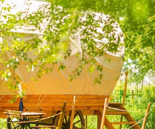 Glamping Dragonfly Gardens - The Wagons *